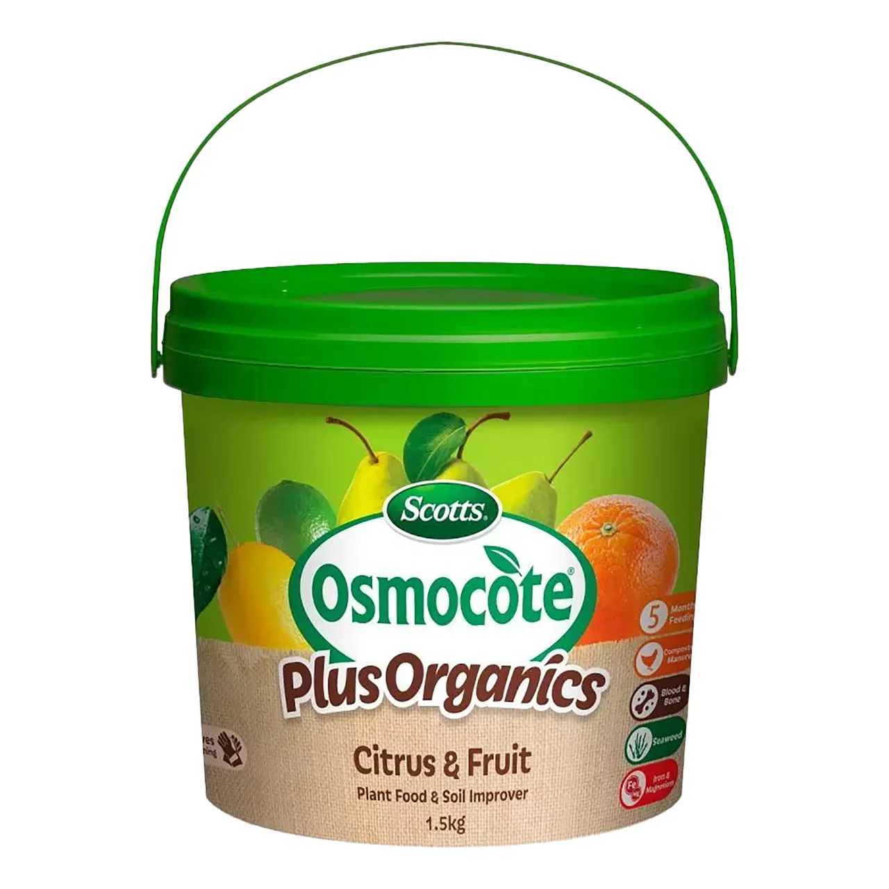 Osmocote Plus Organics Citrus & Fruit Plant Food & Soil Improver — 1.5kg · Carton of 4