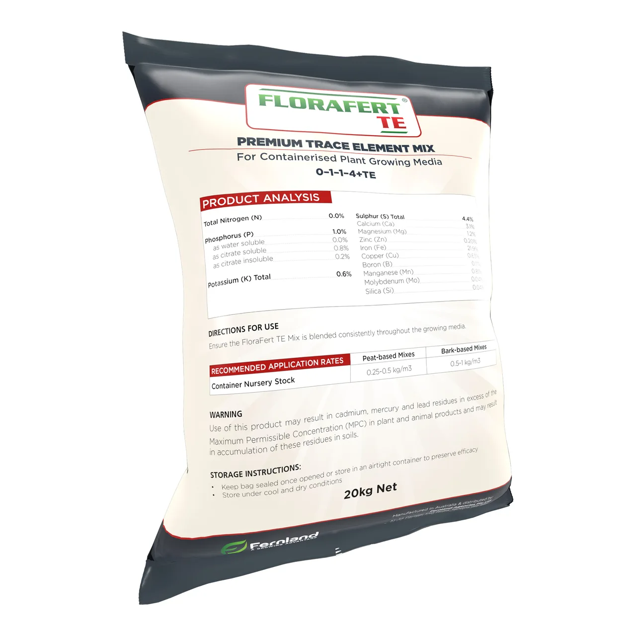 TE Trace Element Mix — 20kg · Each