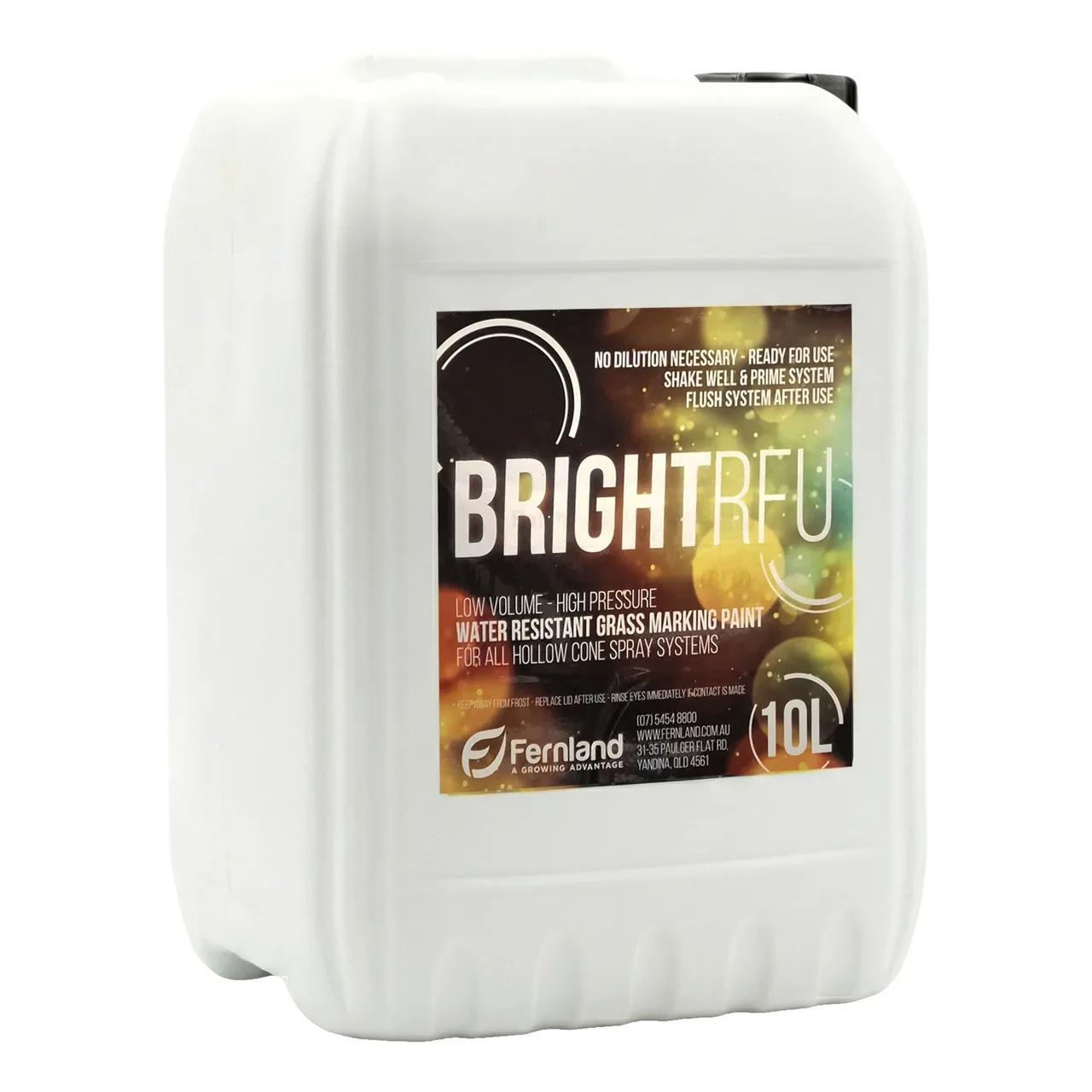 Bright RFU | Ready-To-Use Grass Marking Paint — 10 Litre · White
