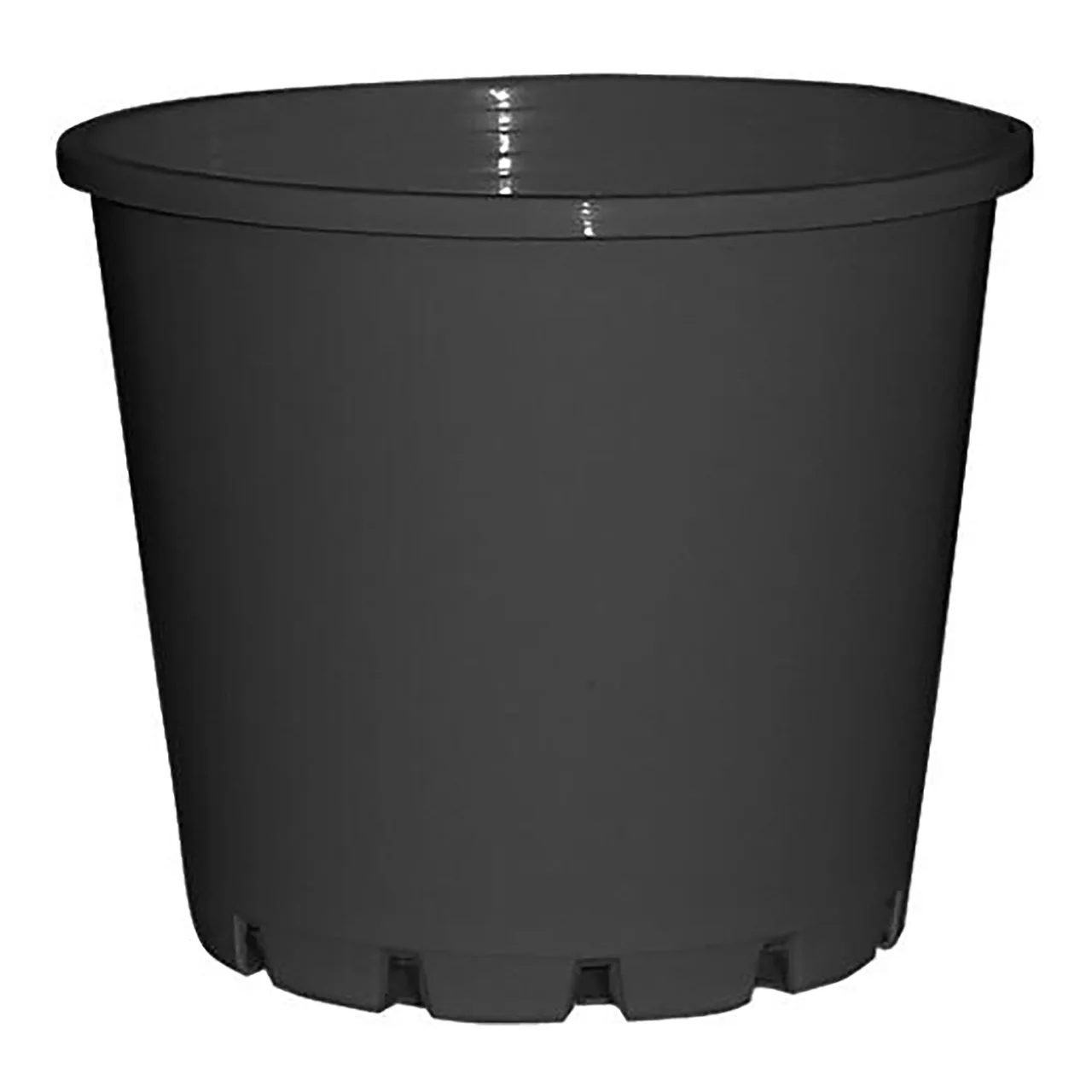 100mmØ Squat Pot — Pack of 20 · Black