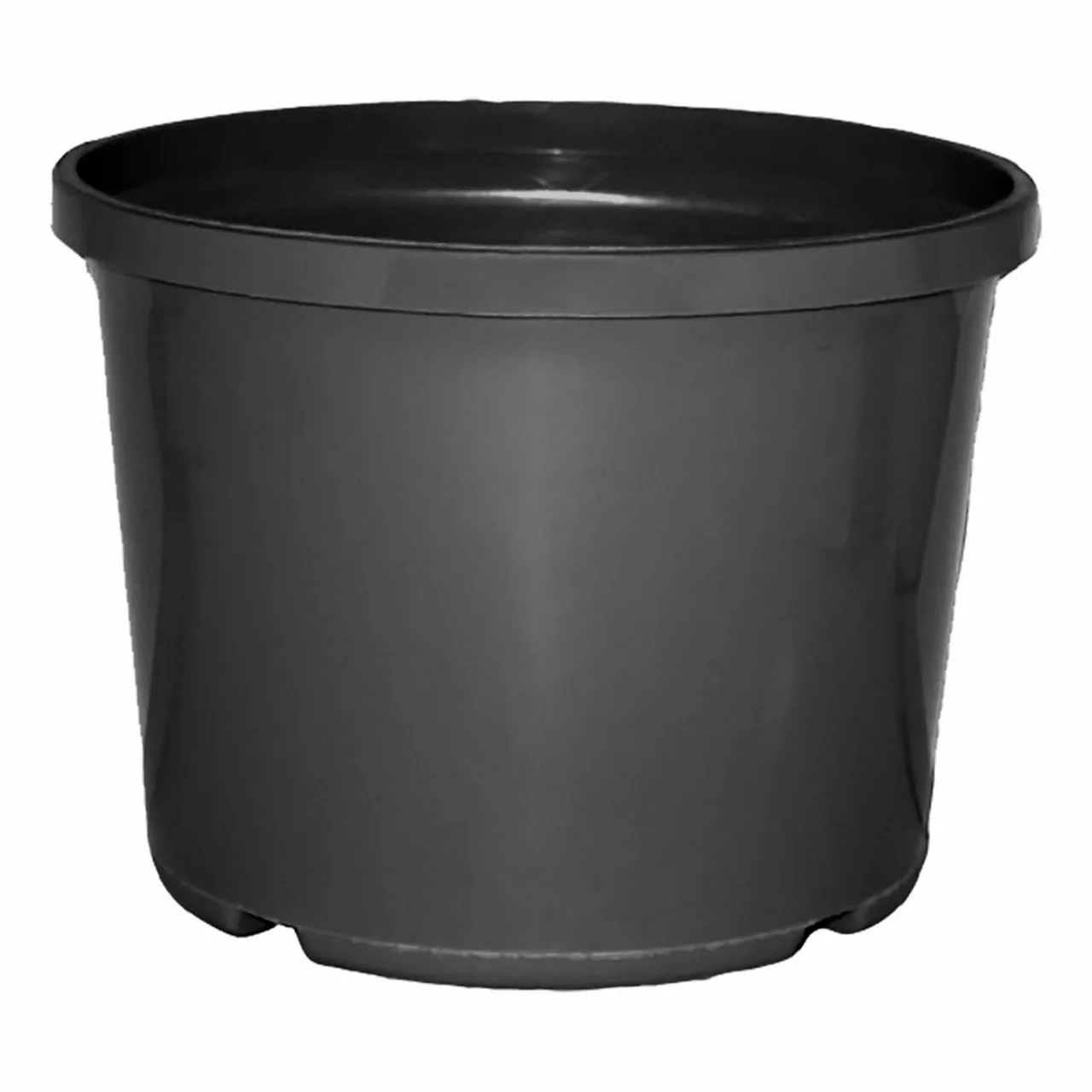 140mmØ Squat Pot — Pack of 10 · Black