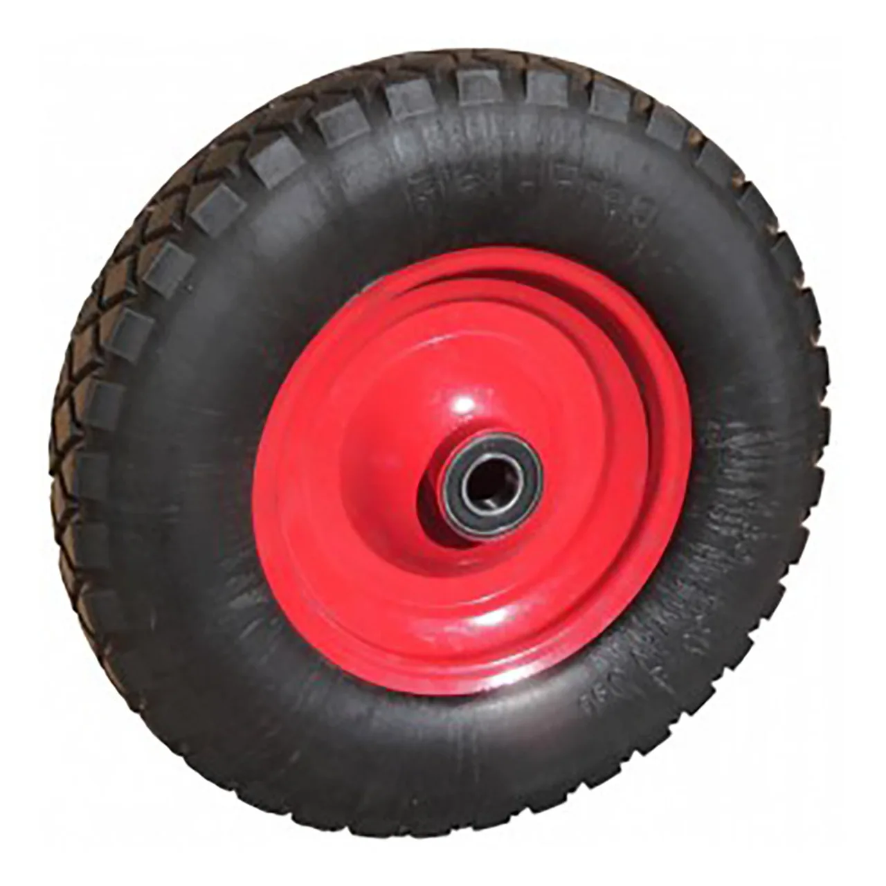 Trolley Wheel, Flat-Free Tyre 400-8 Steel Rim, 25.4mm 6205-2RS Bearing