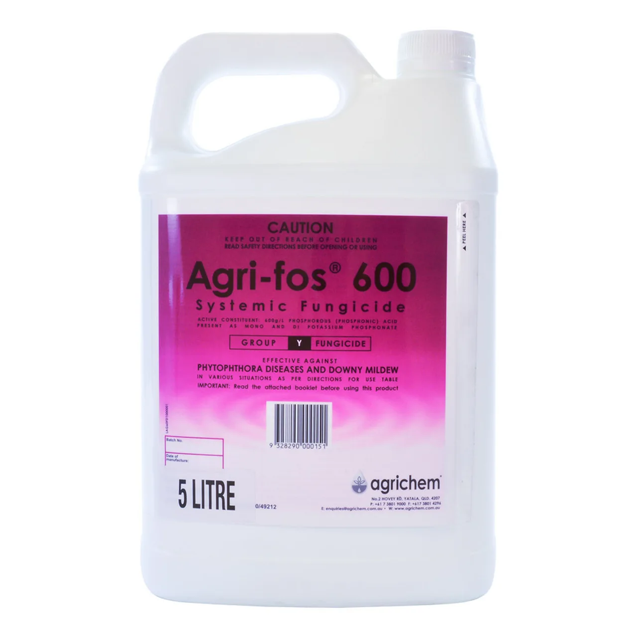 Agri-Fos 600 Systemic Fungicide — 5 Litre