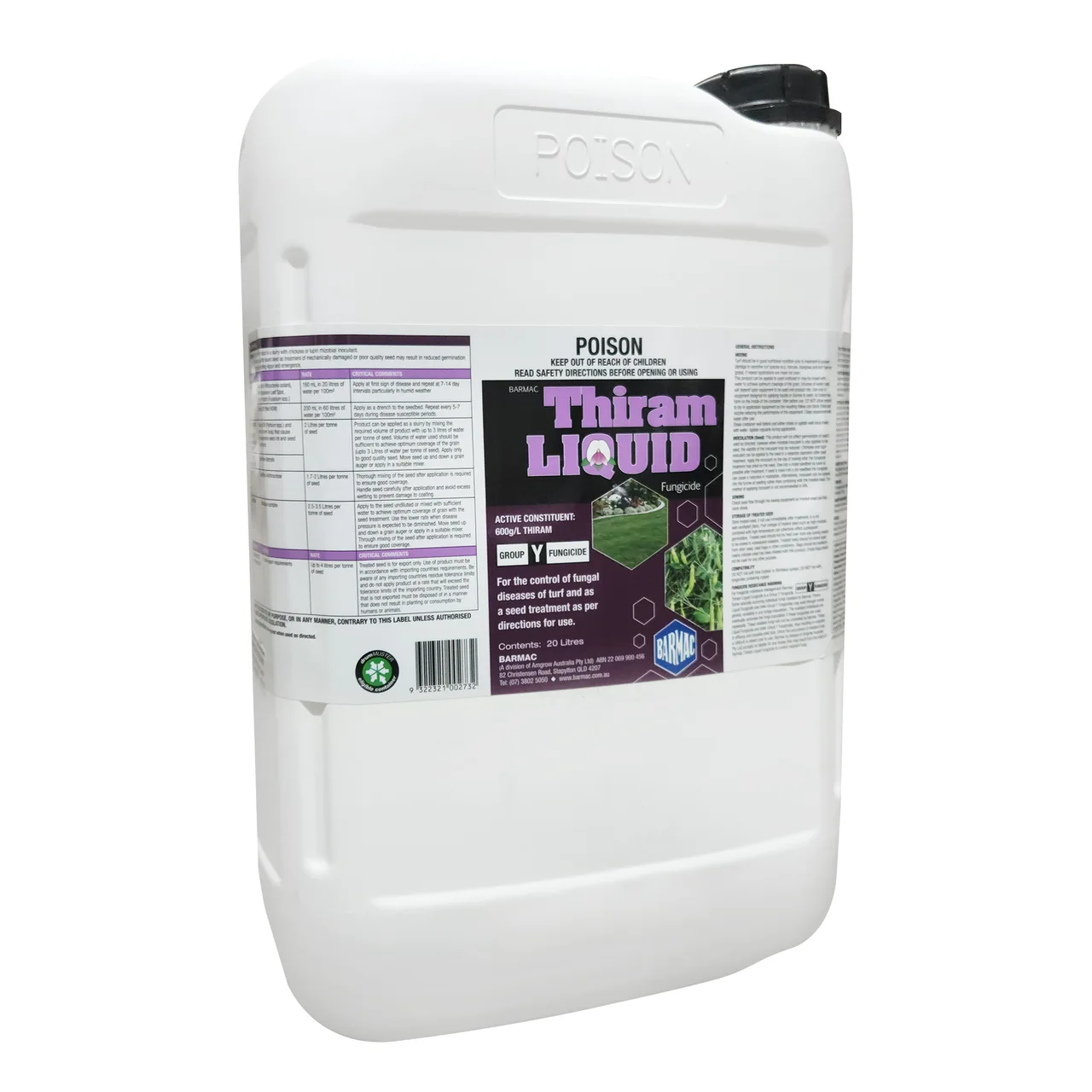 Liquid Thiram Fungicide — 20 Litre