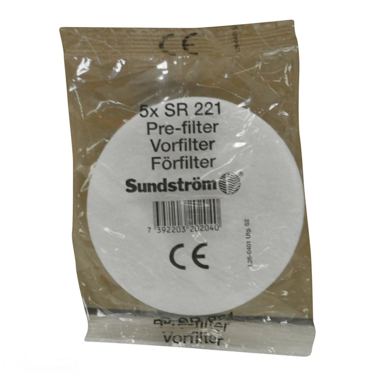 221-1 Respiratory PreFilter (Pack of 5)