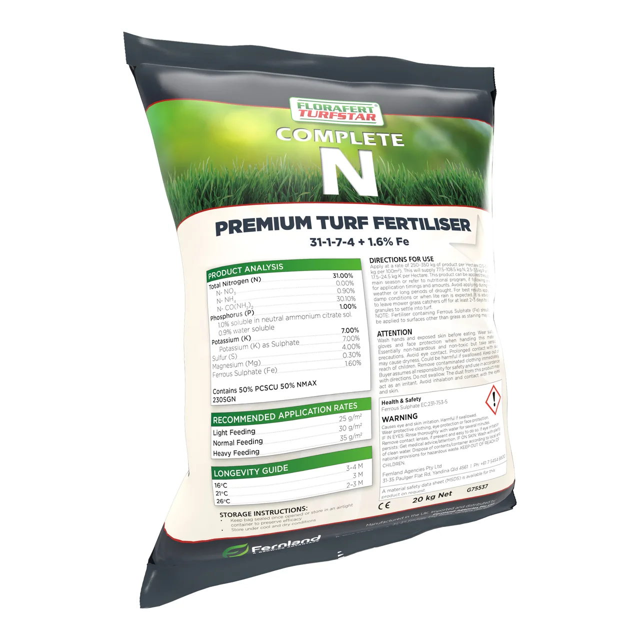 TurfStar Complete N Turf Fertiliser — 20kg · Each · 230SGN