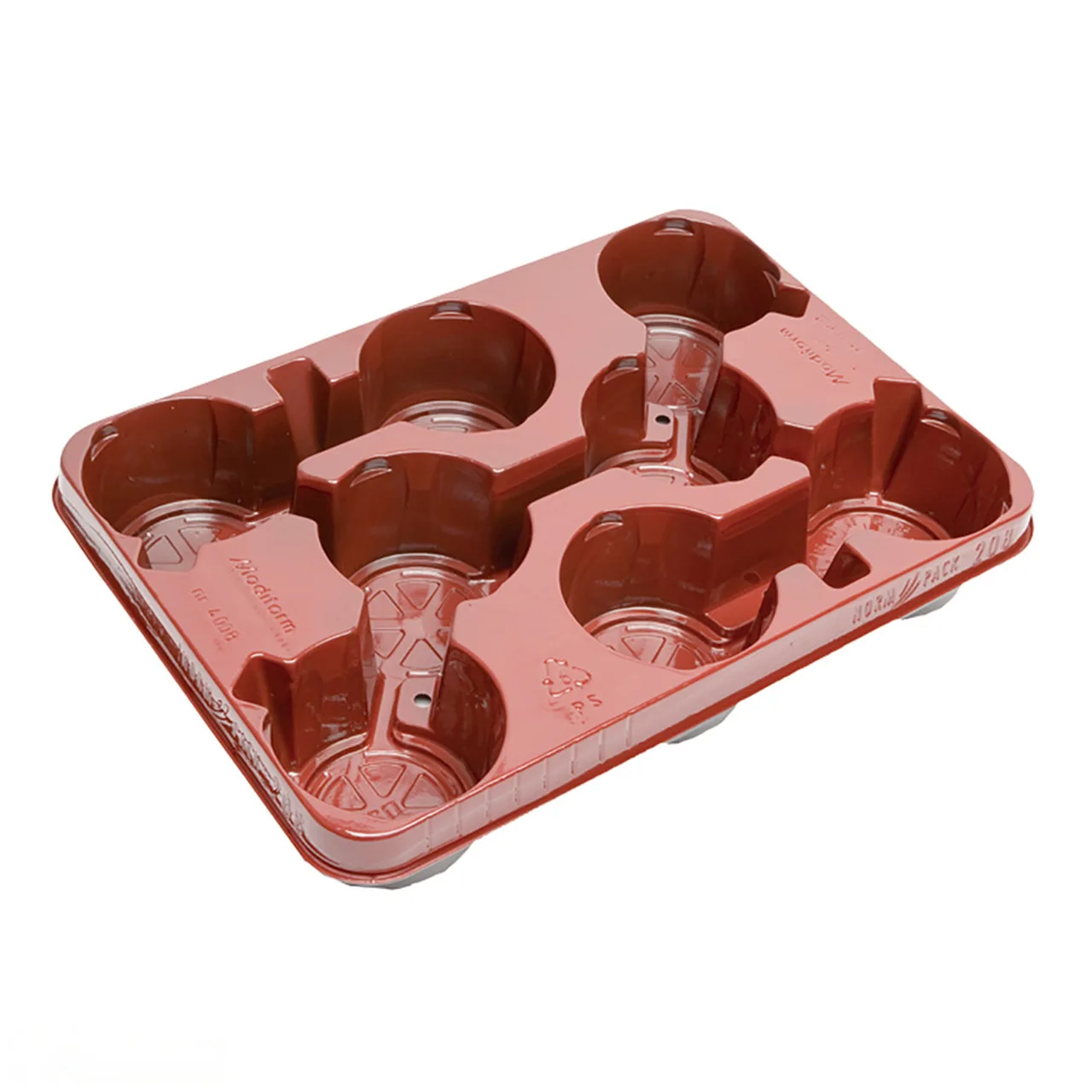 Norm Pack (Holds 8 x 10.5cm Pots) — Pack of 10 · Terracotta