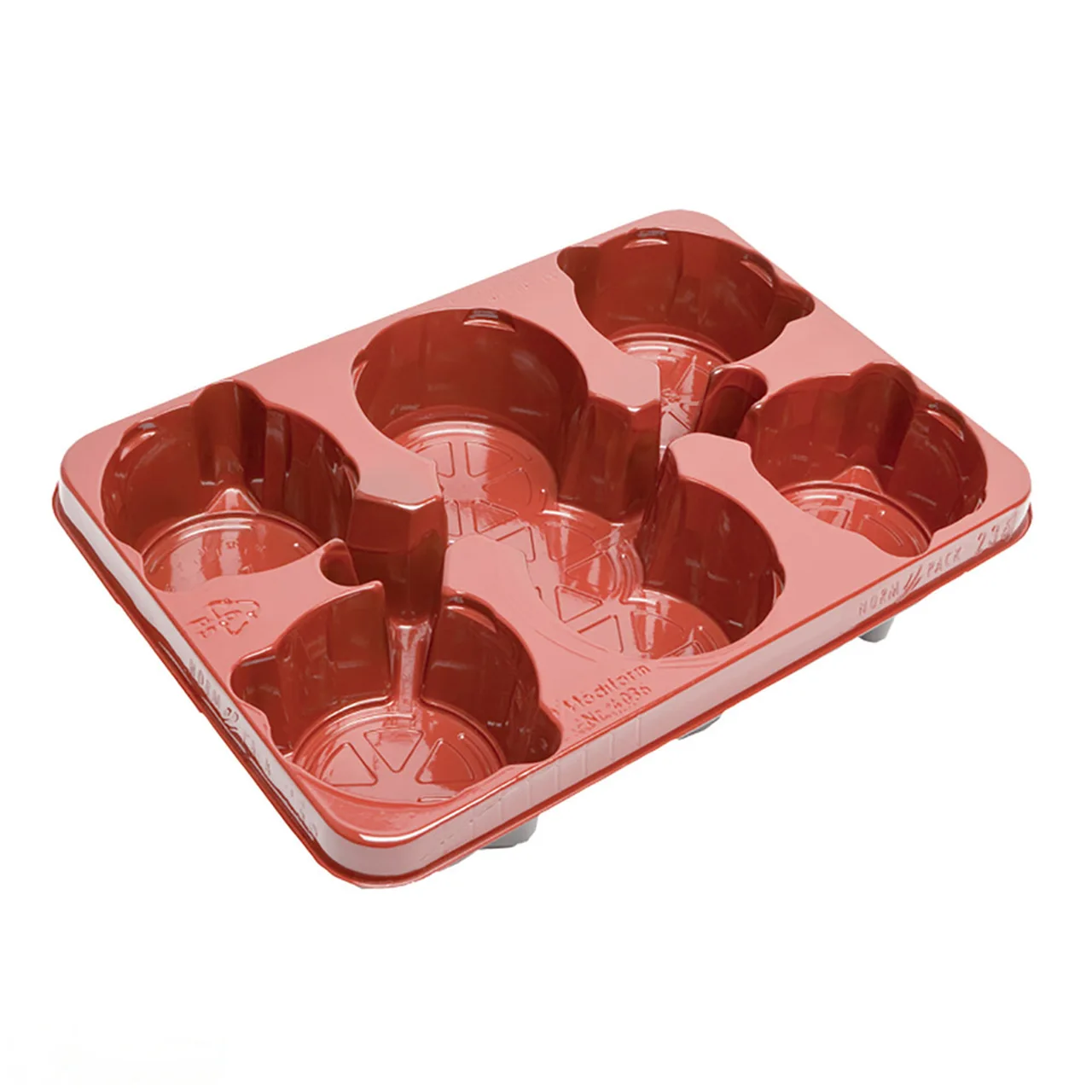 Norm Pack (Holds 6 x 13cm Pots) — Pack of 10 · Terracotta