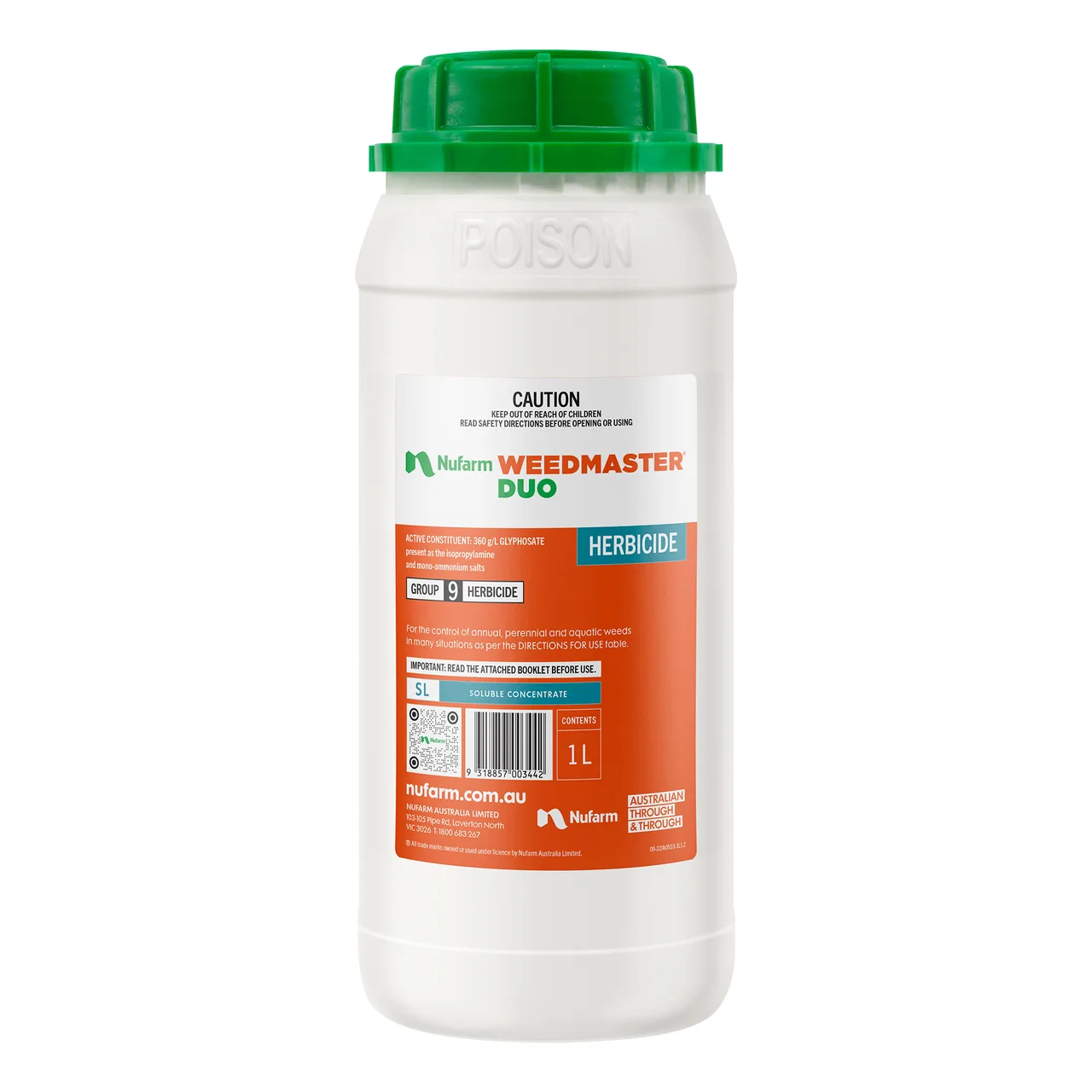 Weedmaster Duo Glyphosate 360 Herbicide — 1 Litre · Each