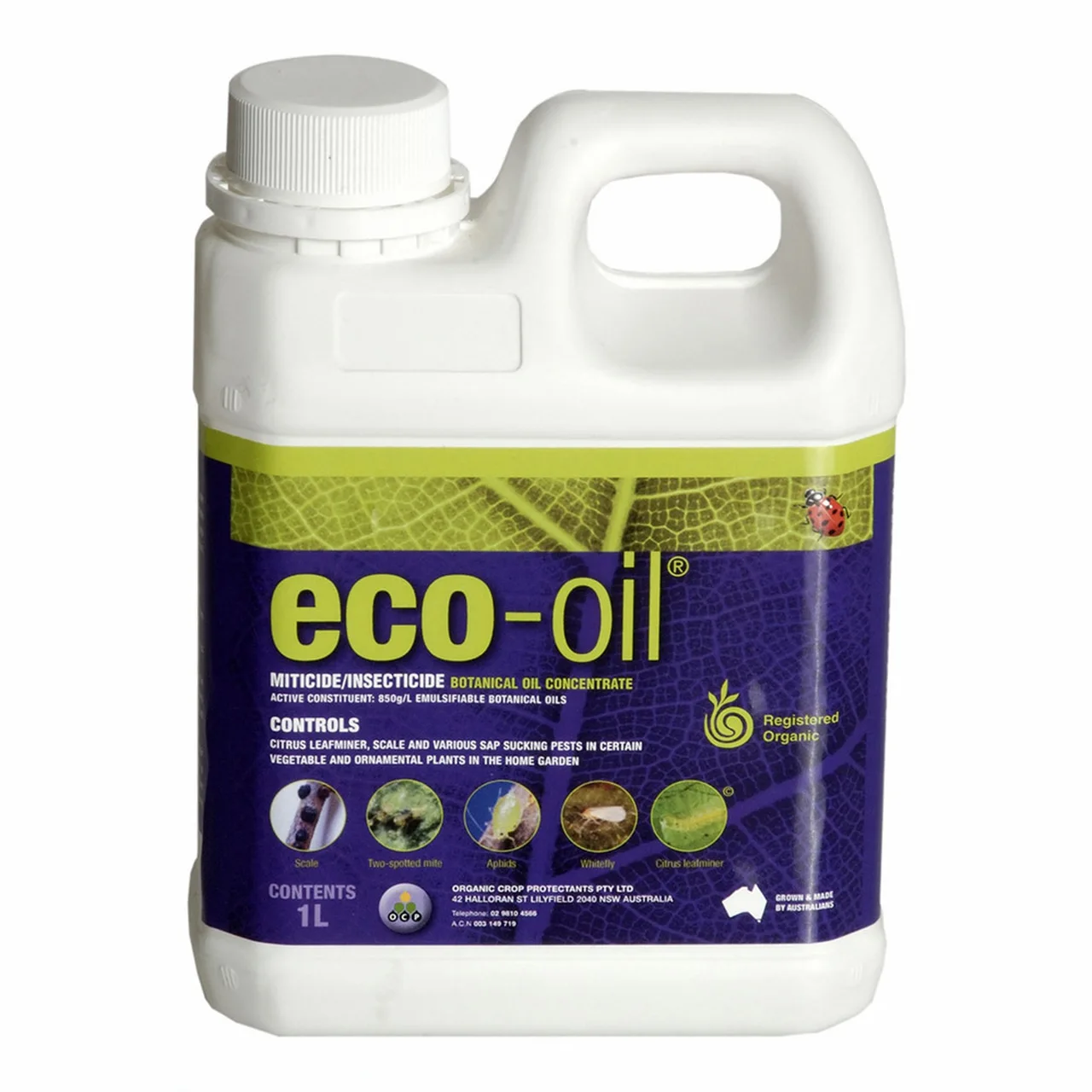 Eco-Oil Miticide & Insecticide Botanical Oil Concentrate — 1 Litre · Each