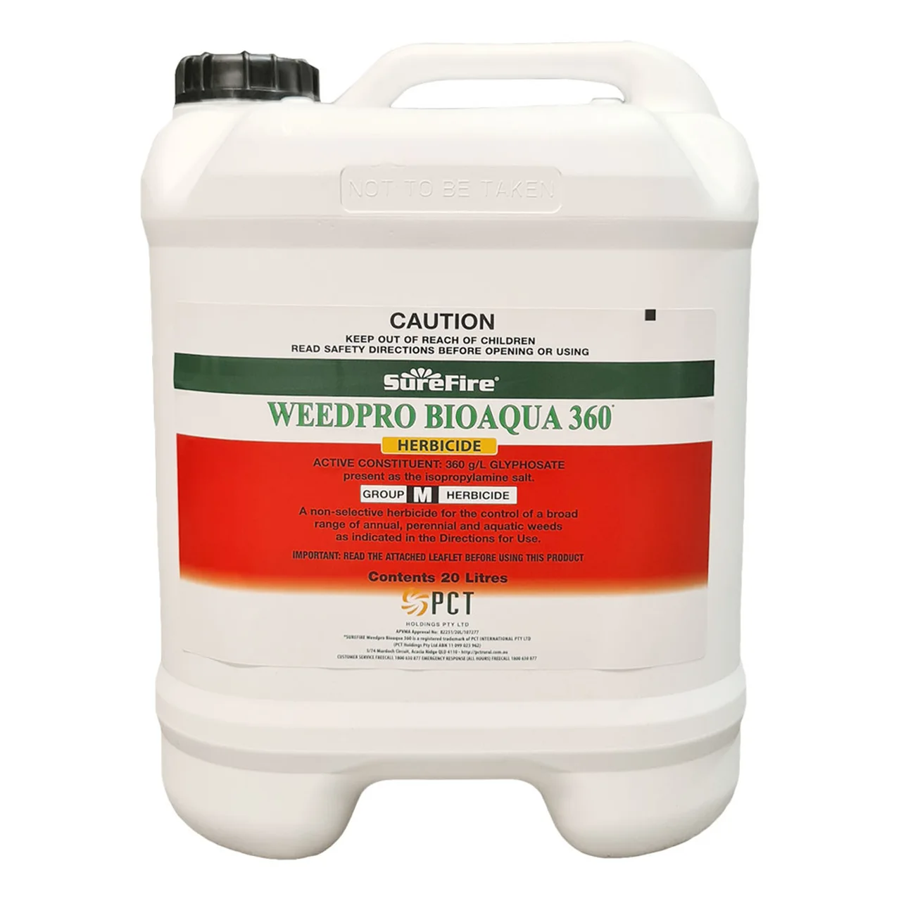 Glyphosate Weedpro 360 Bio Aqua Herbicide — 20 Litre