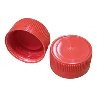 2 x 38mm Tamper Evident Red Caps, for 1 Litre Chamber Bottle