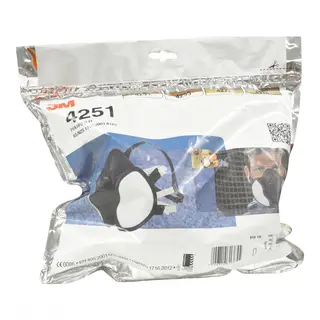Disposable Half Face Respirator A1P1 in re-sealable bag