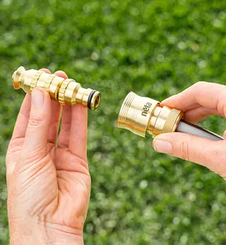12mm ¾ EZ Brass Hose Set
