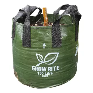 XHD Woven Plastic Plant Bag with 4 Handles, 150L
