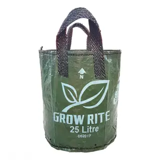 XHD Woven Plastic Plant Bag with 2 Handles, 25L