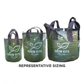 XHD Woven Plastic Plant Bag with 2 Handles, 35L