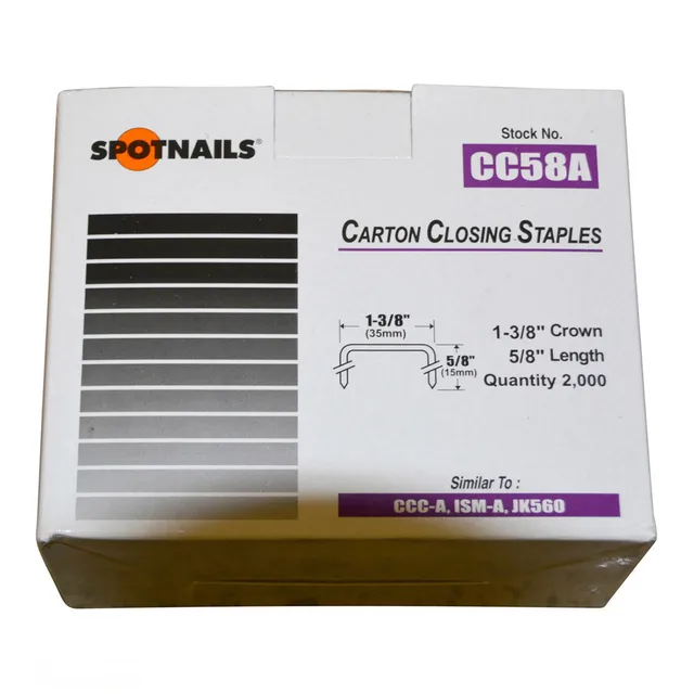 292/16mm (CC58A) Foot Treadle Staples (Box of 2000)