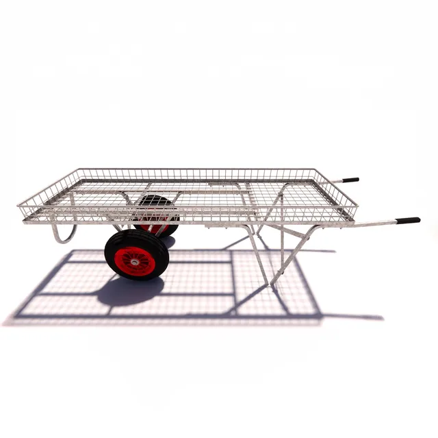 Galvanised Trolley | Large 1830mm x 610mm | Barrow Type