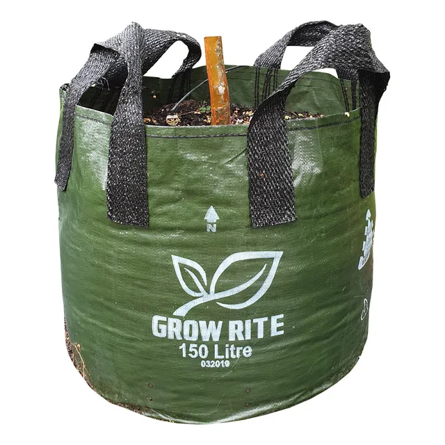 XHD Woven Plastic Plant Bag with 4 Handles, 150L