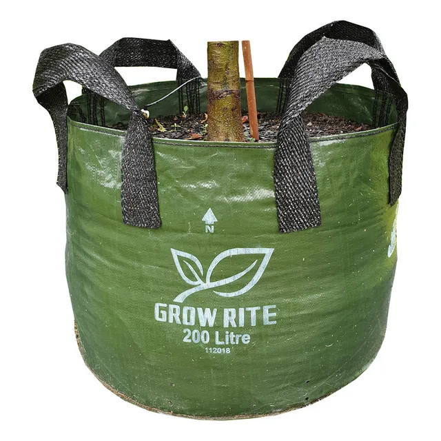 XHD Woven Plastic Plant Bag with 4 Handles, 200L