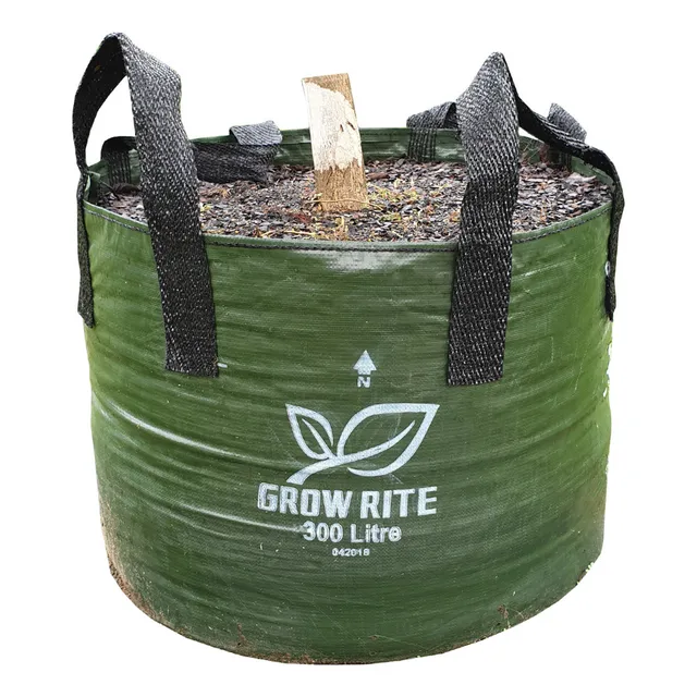 XHD Woven Plastic Plant Bag with 4 Handles, 300L