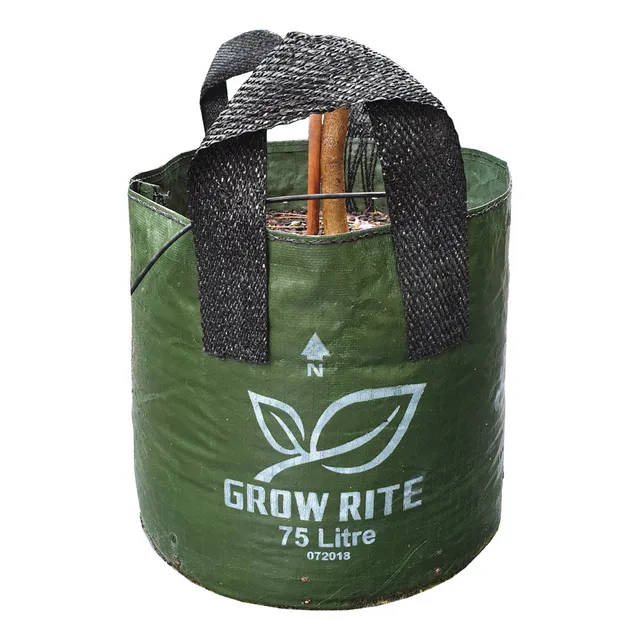 XHD Woven Plastic Plant Bag with 2 Handles, 75L
